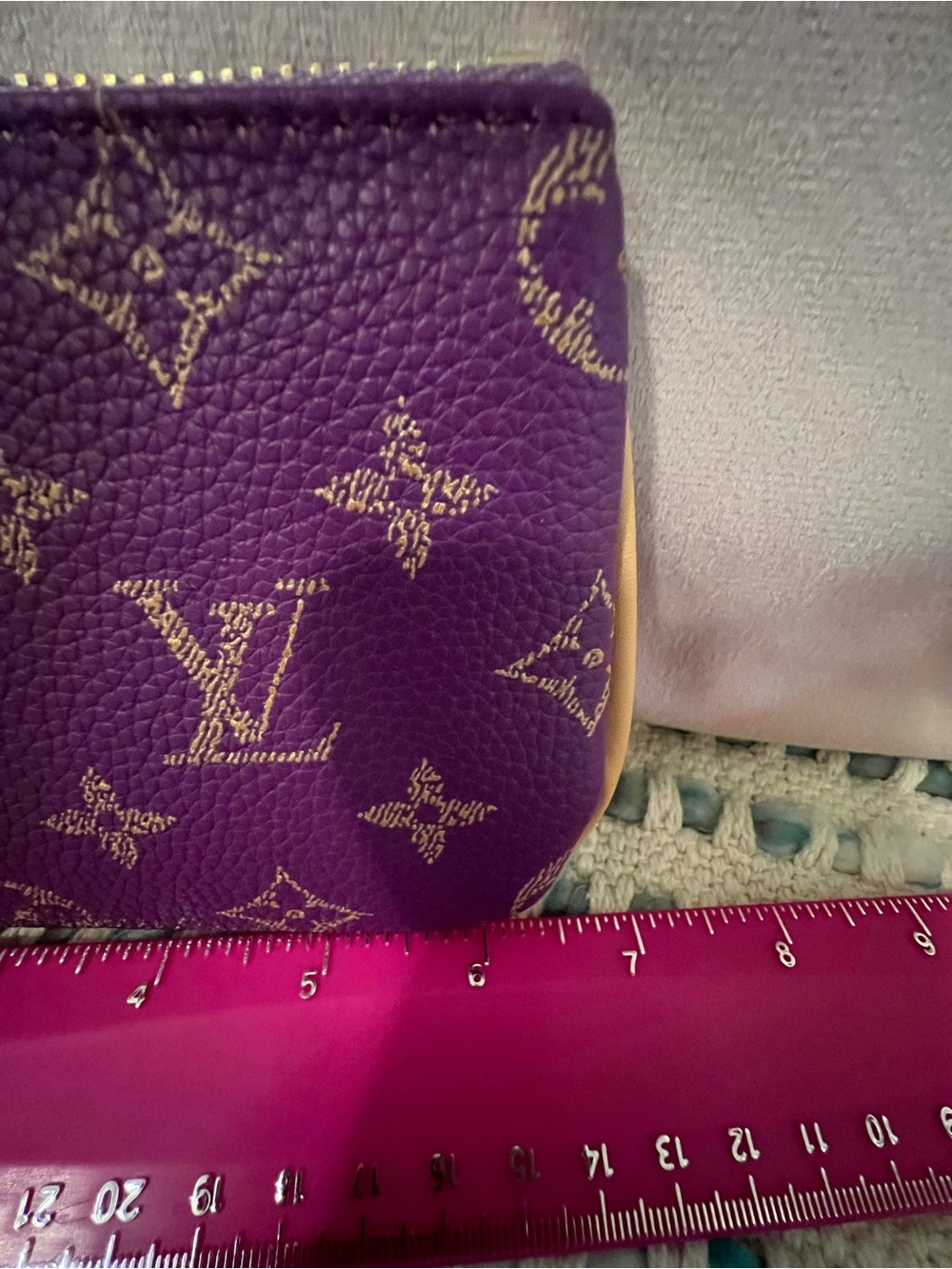INSPIRED Purple Monogram Bandoulière Crossbody with Pouch - Picture 7 of 14